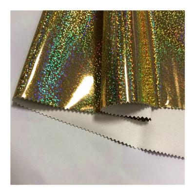 China Eco-friendly Shiny Colorful Synthetic Glitter Waterproof PVC China Leather Upholstery Fabric For Shoes for sale