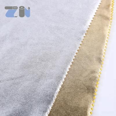 China Antistatic Polyester Lycra Foil Fabric Metallic Foil Print Knitted Fabric For Italy Market for sale