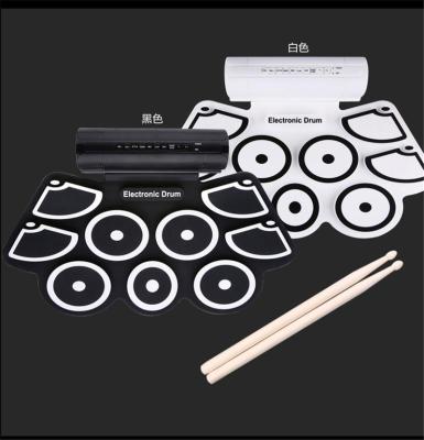 China Silica gel wholesales hot sale percussion instrument MD-760 thickened silica gel hand roll set drum set USB electronic drum for sale