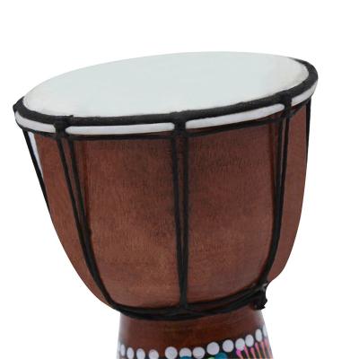 China Sheepskin wholesales 4 inch Chinese tambourine Cheapest drum African djembe kids and adults practice tambourine by hand for sale