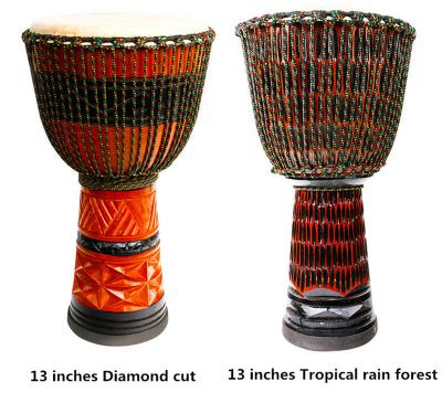 China Goat Skin Wholesale African Drum Djembe ADD-03 Hand-Carved 13 Inch Adult Learn To Play Tambour Goat Skin for sale