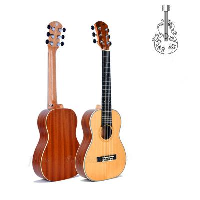 China Sapele factory wholesale high quality rosewood GKL-30 30 inch strings nylon matte acoustic guitar for sale