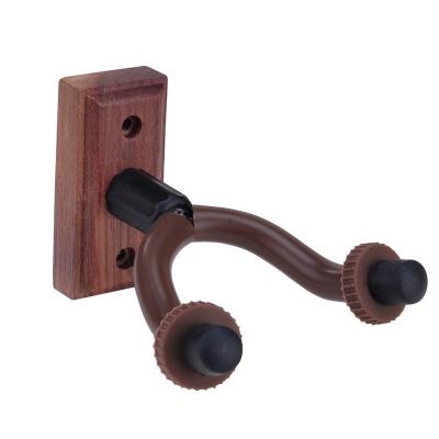 China Black walnut is black walnut hot detachable base hanger wholesales guitar style short guitar wall hanger for sale