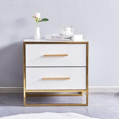 China SITU MDF 2 Drawer Extendable Modern White Hotel Nightstand Small Wooden Bedside Table Set Organizer Creative Design for sale