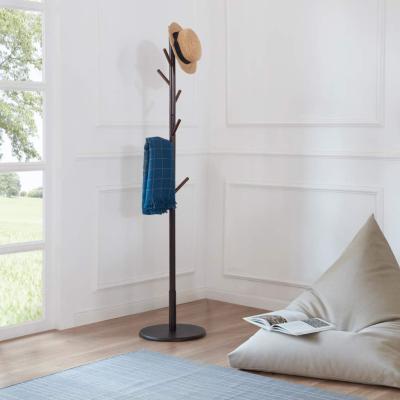 China Colorful SITU Fashion Coat Stand 8 Simple Wooden Clothes Hooks Rack Hanger For Living Room for sale