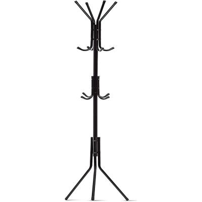 China SITU 12 Hook Modern Metal Iron Tree Coat Rack Modern Nordic Black Living Room Entryway For Living Room for sale