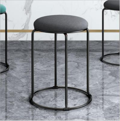 China SITU Wholesale Cheap Portable Low Storage Ottoman Bench Metal Velvet Stool Bedroom Upholstered Modern Leather Chair for sale