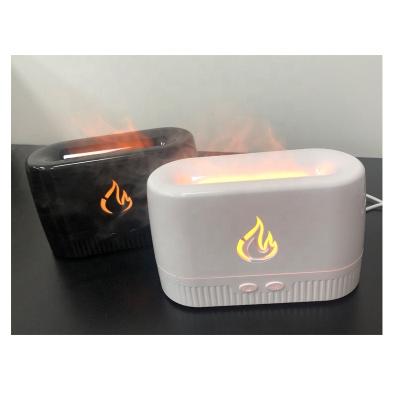 China Mini Home Office Flame Ultrasonic Car Portable Humidifier 230ml USB LED Mist Deer Rabbit Cool Cute Air Humidifier for sale