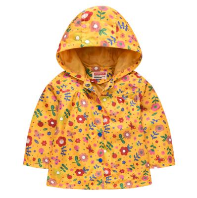 China 2020 new style waterproof windproof and rainproof jacket with hood fashion printing casual jacket baby coat for sale