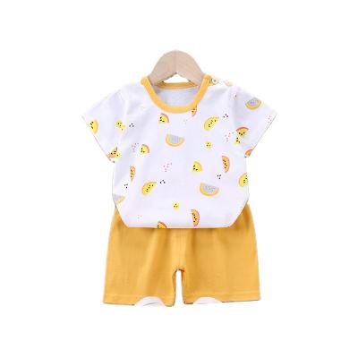 China Anti-wrinkle set clothescotton wholesale newborn two-piece fabric summer baby clothes new style for sale