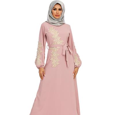 China Wholesale Arab Muslim Islamic Clothing Women Abaya Jilbab Wear Embroidery Dress 20373 for sale