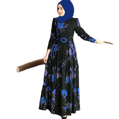 China 2021 Abaya Design Fashion Muslim Kaftan Embroidered Anti-Static Chiffon Women Dresses Plus Size Islamic Clothing Dubaiubai Muslim Dress Long for sale