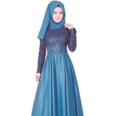 China Middle East Tanning Islamic Clothing Hit Stitching Slim Color Temperament Muslim Dress Abaya 9008 for sale