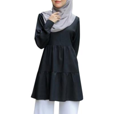 China New Women Round Cuff Closure Long Sleeve Abaya Muslim Islamic Clothing M2202 High Waist Plus Size Skirt for sale