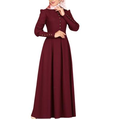 China New Summer Middle East Muslim Long Dress Turkish Abaya Clothing Arab Hijab Women's Clothing Turkish Islamic Clothing E2V324 for sale