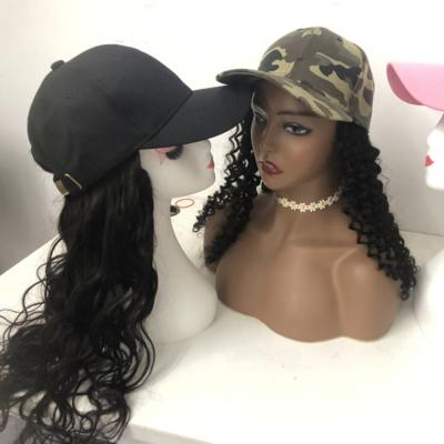 China Tangle Free And Shed Free Wholesale Fashionable Straight Hair Wigs Baseball Cap Wigs Sellers, Cheap 8-40 Inch Brazilian Virgin Hair Wig With Caps for sale