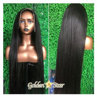 China Tangle Free And Shed GD 180% 200% Density 13x6Lace Front Wig 10A Free Grade, 13x4 13x6 Sheer Headband Silky Straight Pre Plucked Raw Indian Hair Wig for sale