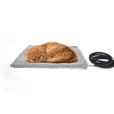 China Eco-Friendl Feature Eco-Friendl Feature Travel Pet Heated Dog Bed Warmer Heating Pad Mat for sale