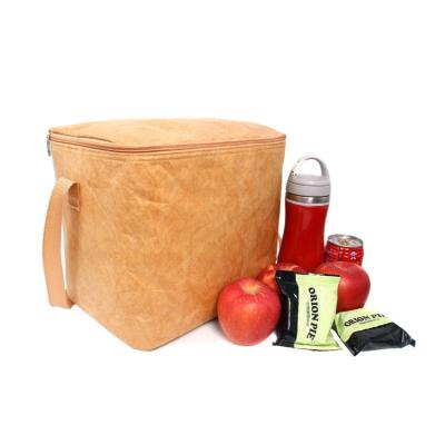 China Dupont Tyvek Lunch Bag Delivery Food Delivery Bag Thermal Waterproof Paper Waterproof Insulated Cooler Bag for sale