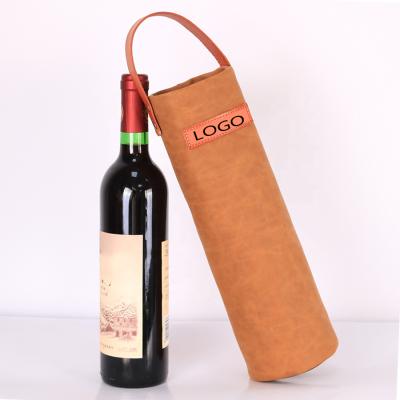 China New Design Custom Waxed Canvas Cooler Christmas Tote Bottle Wine Bag Waterproof for sale