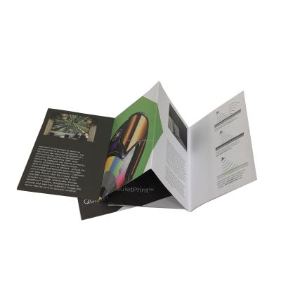 China paper & Cardboard China Printing Factory Passport Size Brochure A5 Full Color Printing Luxury Folding Saddle Stitch Booklet Printing for sale