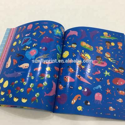 China paper & Wholesale Custom Cardboard Offset Printing Kids Story Sticker Book for sale