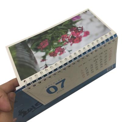 China 2020 Son Ring Binding Black Desk Table Planner Calendar Printing Yearly Monthly Planner A4/A5/A3or 210x285mm Chinese Wall Table Calendar for sale