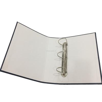 China Ring Binder Folder A4 Document Binder 3 Rings Paper Folder Debossed Ring Binder A4 Folder Leather Printing for sale