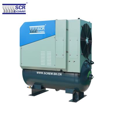 China 8 Bar Lubricated Rotary Screw Compressor Air Compressor Price for sale