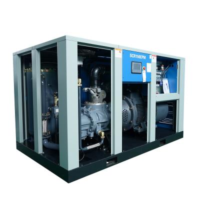 China SCR150EPM2 110kw 150hp Lubricated Energy Saving Permanent Magnetic Screw Air Compressor for Food Filling for sale