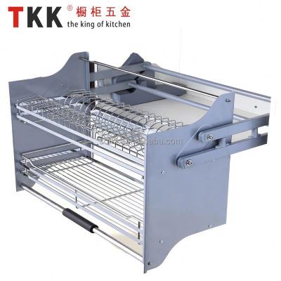 China TKK Modern Buffet Cabinet Basket Wire Drawer Basket Fit Iron Or Stainless Steel Lift Lower Basket With Soft-Stop for sale