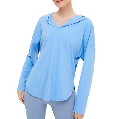 China QUICK DRY Crop Workout Shirts Women Long Sleeve Sports Tops Fitness Yoga Tees for sale