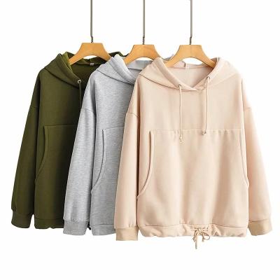 China 2021 Anti-wrinkle Autumn Long Sleeve Oversized Fleece Pullover Women's Hoodies for sale