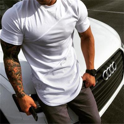 China Quick Dry Fitness Gym Sport T-shirts Anti-Wrinkle Mens Compression Running Shirts for sale