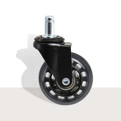 China No Lock Office Chair Wheels Replacement Office Chair Caster Wheel Roller Blade Chair Wheel for sale