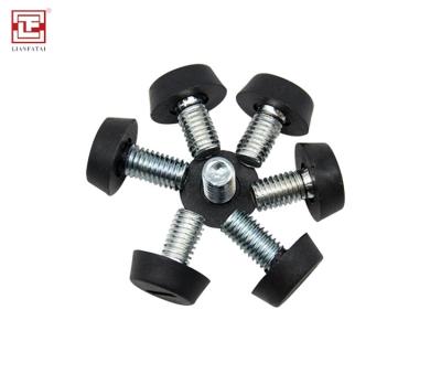 China For Desk 3 Types M6 Screw Plastic Foot Nail Adjustable Feet for sale