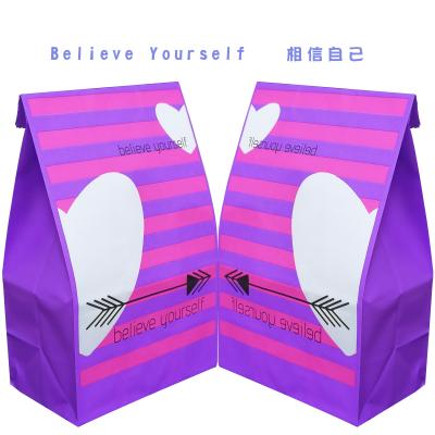 China Wholesale Disposable Cheap Craft Gift Luxury Paper Bag, Square Bottom Paper Bag For Valentine's Day for sale