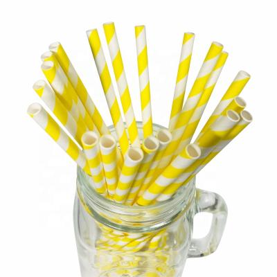 China Wholesale Disposable Eco-Friendly Biodegradable Yellow Paper Straw China Tape for sale