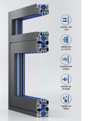 China Insulating And Energy Saving Aluminum Alloy Double Glazing Bead Window for sale