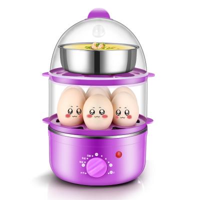 China 2021 Mini High Quality Plastic Egg Boilers Multifunctional Automatic Steamer Outdoor Electric Egg Boilers With Timer for sale