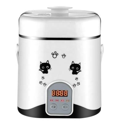 China Porridge Cooker Factory Directly Selling 1.2L Shell Commercial Mini Electric Rice Smart Plastic Cooker for sale