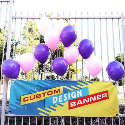 China Wind-resistant Custom Color Digital Printing Outdoor Advertising Fence Structure Pvc Vinyl Banner Printing for sale