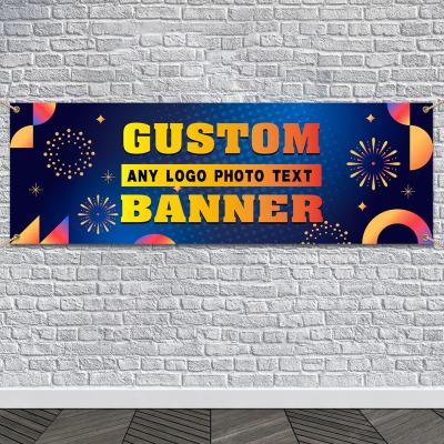 China Wind-resistant Full Color Digital Printing Custom Activities Party Pvc Vinyl Banner Printing Large Vinyl Street Pole Banners for sale