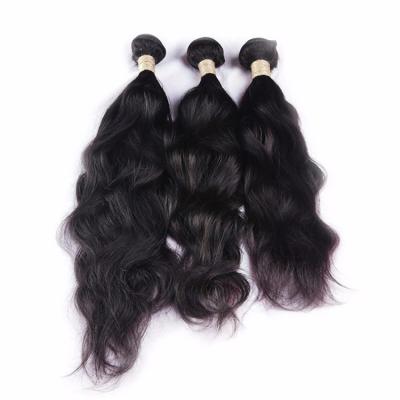 China 100% Natural Peruvian Human Hair Double Wave Extension Natural Wave Weft Hair for sale