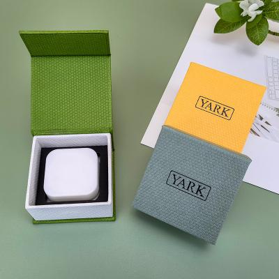 China Custom Handmade White Paper Box For 5ml 9ml Empty Child Safe Square Concentrate Glass Jars With Magnetic Closure for sale