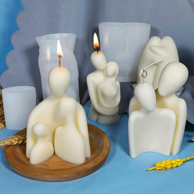 China New Viable Hot Selling Portrait Silicone Candle Molds DIY Candle Mold For Candle Making Easy To Demold for sale