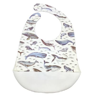 China New Product Silicone Baby Bibs Antibacterial Adjustable Waterproof High Quality Feeding Bibs for sale