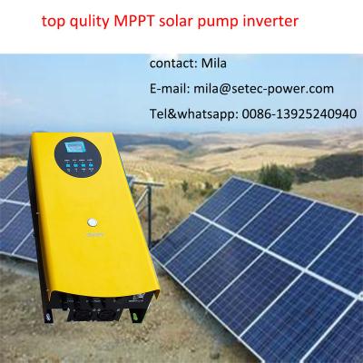 China For MPPT water sola pumping system stainless steel pump solar pumping inverter for sale