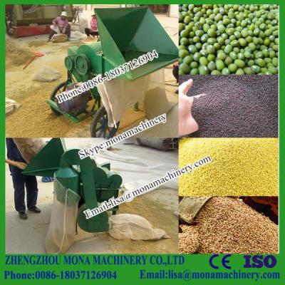 China soybean thresher small bean thresher/wheat soybean rice threshing sheller for sale for sale