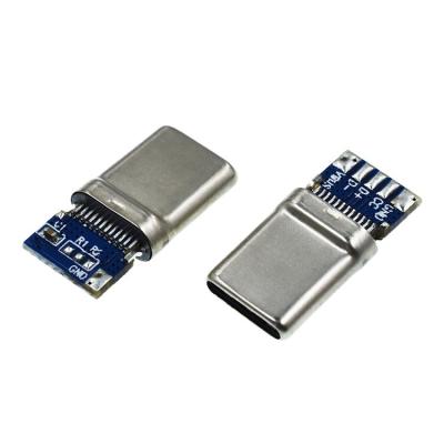 China Type 2.0 Power 5Pin USB 3.1 C DC 10NF Male Connector With PCB Supplier China for sale